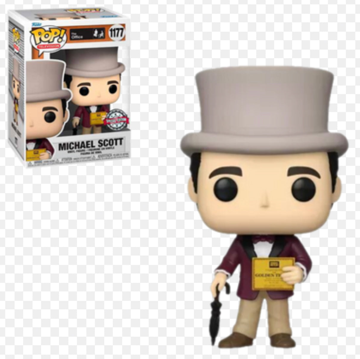 Funko Pop! The Office Michael Scott 1177 Special Edition + Free Protector