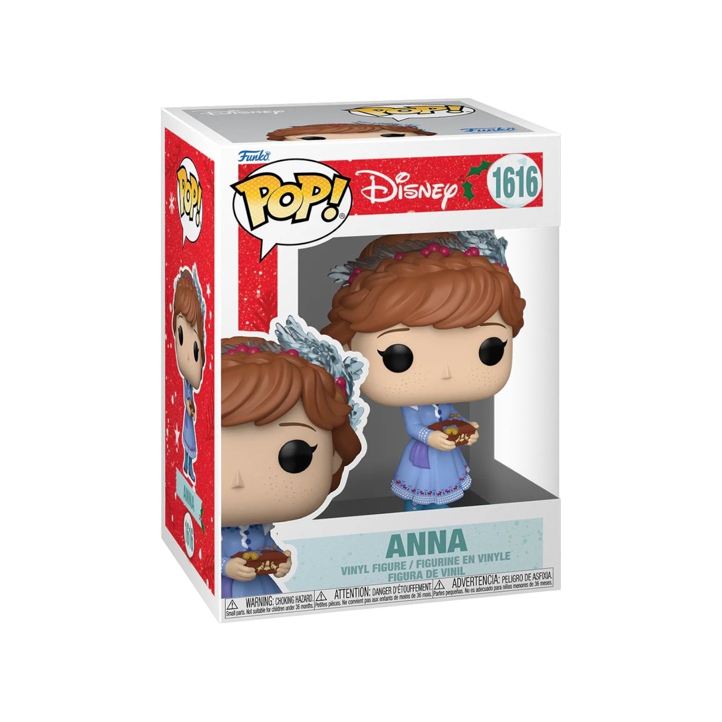 Funko Pop! Disney Winter Holiday Christmas Edition - Anna 1616 Figure + Pop Protector