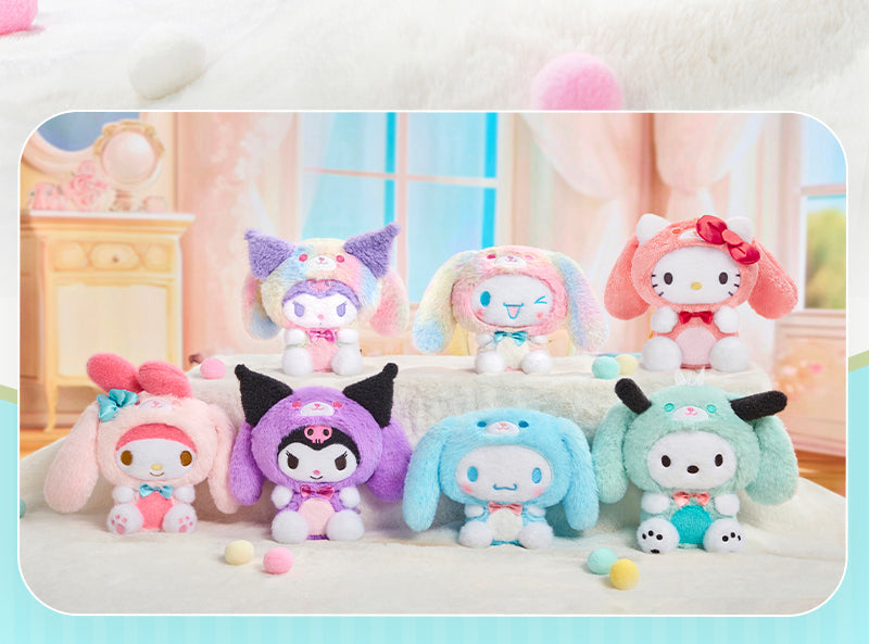 Sanrio Hello Kitty and Friends Family Overjoyed Plush Mystery Blind Box LDCX (One Variation Chosen at Random)