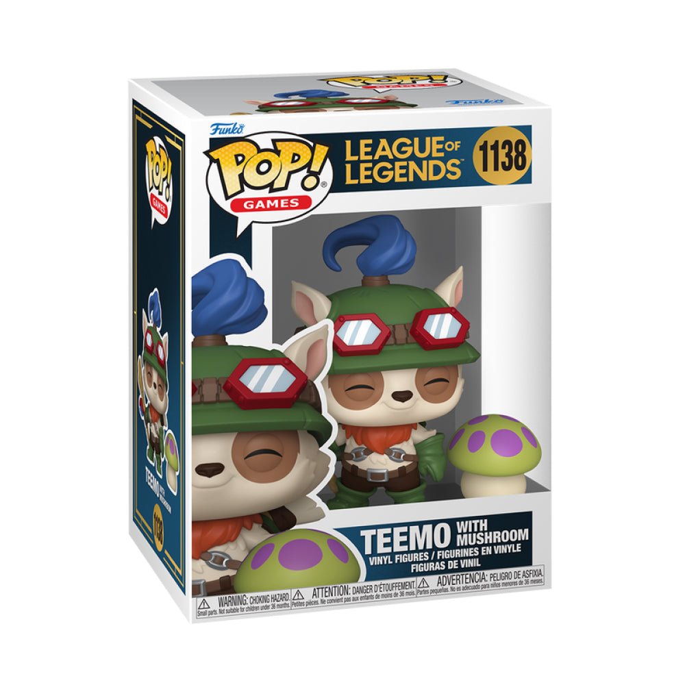 Funko Pop! League of Legends - Teemo with Mushroom 1138 Figure + Pop Protector