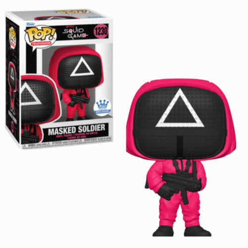 Funko Pop! Netflix Squid Game Triangle Masked Soldier 1230 Funko Shop Exclusive + Pop Protector
