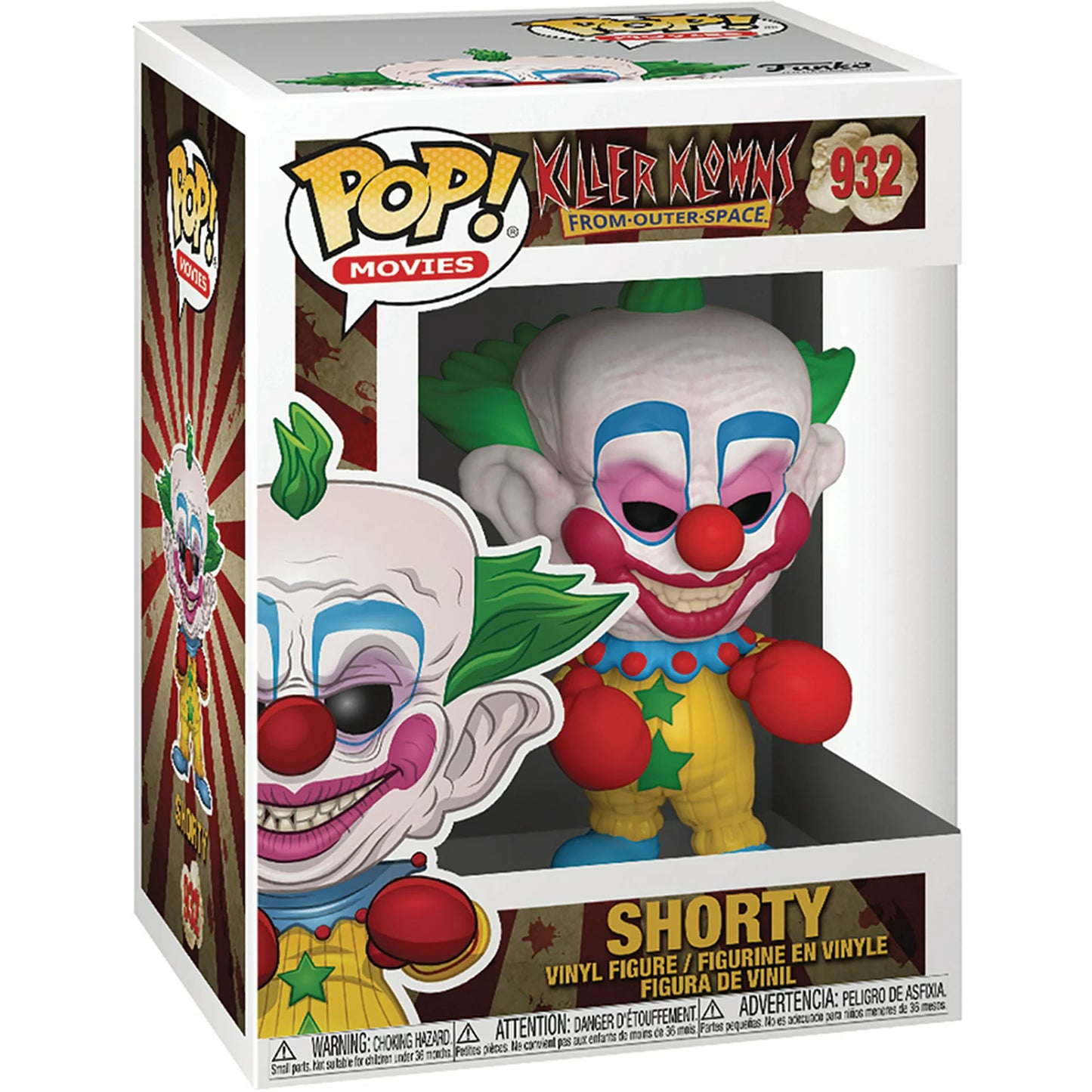 Killer Klowns from Outer Space Vinyl Figure Shorty #932 Funko PoP! Movies