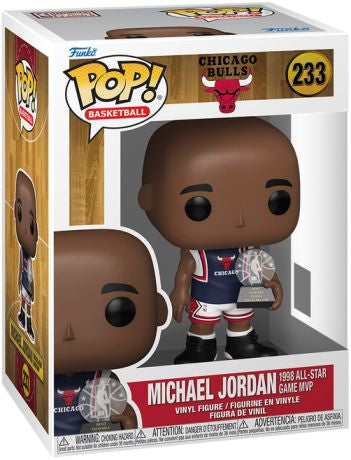 Funko Pop! NBA Chicago Bulls - Michael Jordan 1998 All-Star Game MVP 233 Figure + Pop Protector