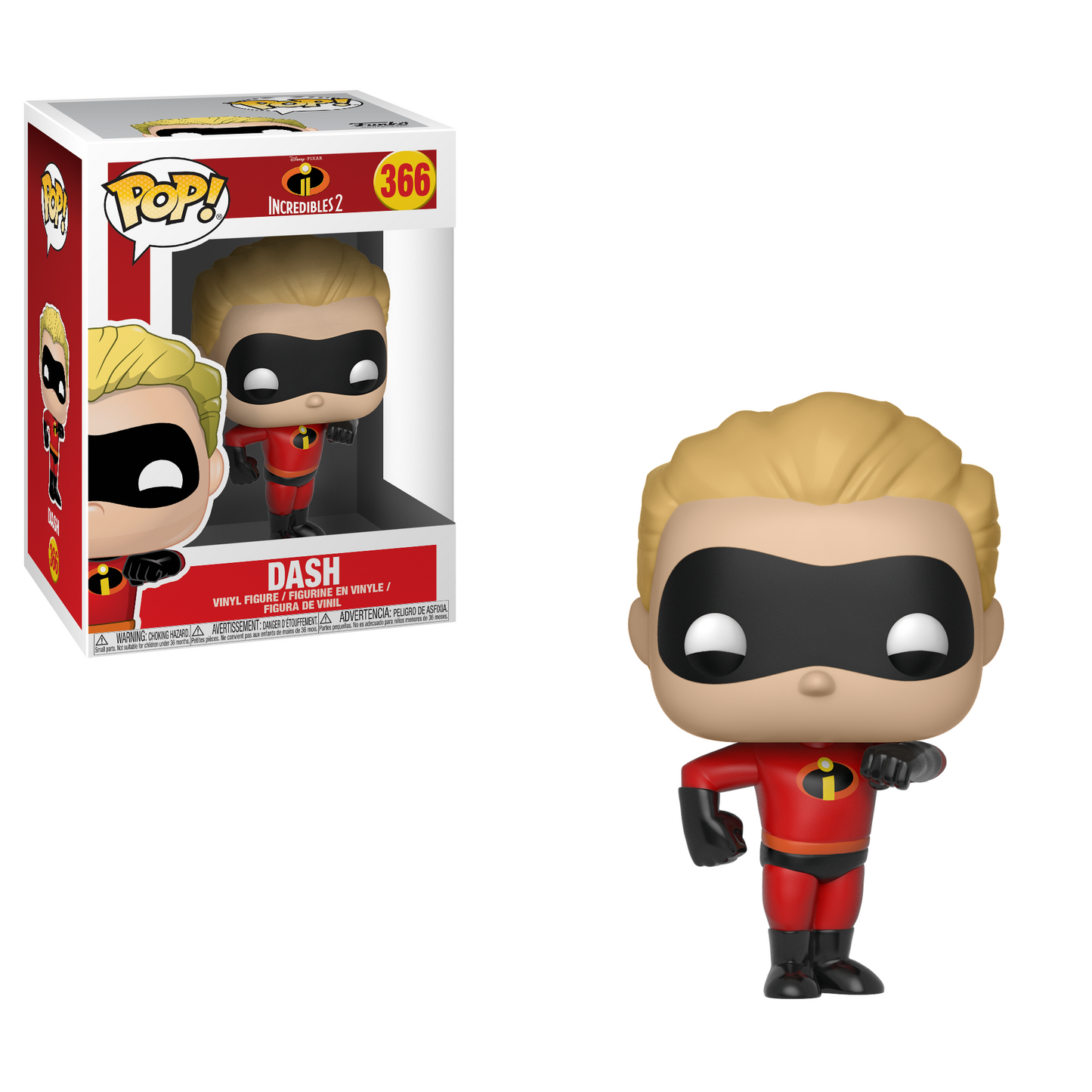 Funko Pop! Disney Pixar Incredibles 2 Dash 366 (VAULTED) + Protector