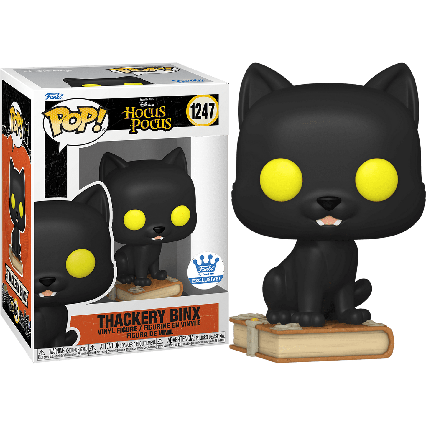 Funko Pop! From the Movie Hocus Pocus Thackery Binx 1247 Funko Exclusive + Free Protector