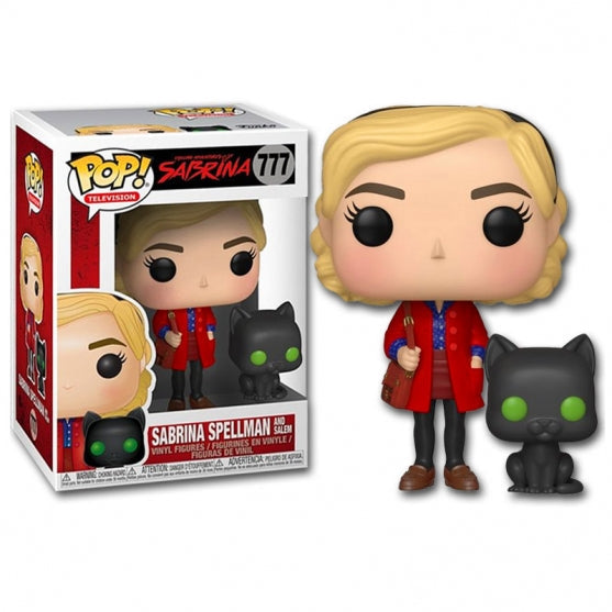Funko Pop! Chilling Adventures of Sabrina - Sabrina Spellman and Salem 777 + Pop Protector (Major Box Damage)