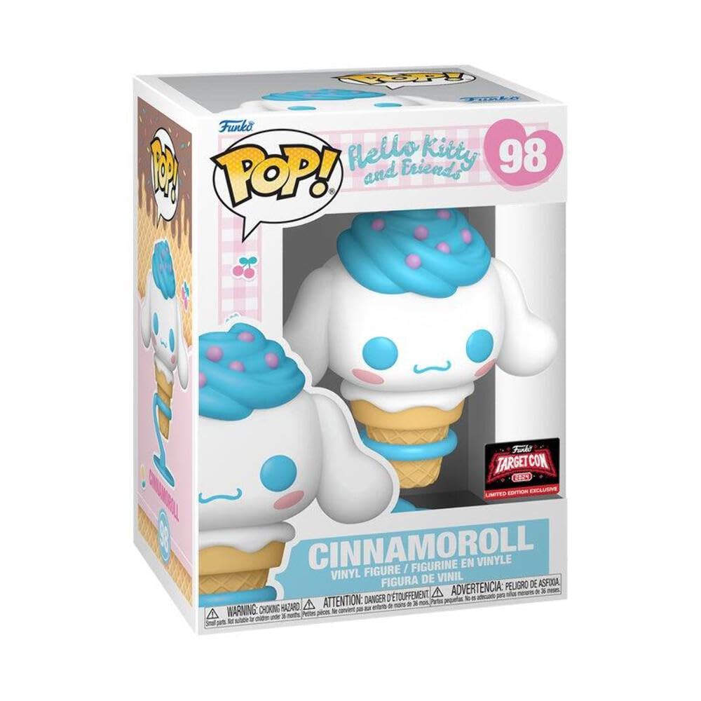 Funko Pop! Hello Kitty and Friends - Cinnamoroll 98 Target Con 2025 Exclusive Figure + Pop Protector