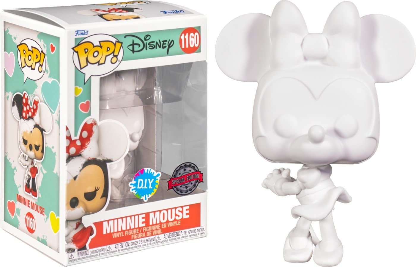Funko Pop! Disney DIY Minnie Mouse 1160 Special Edition + Free Protector