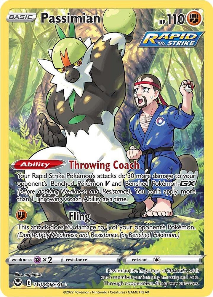 Pokemon TCG! Passimian - SWSH12: Silver Tempest Trainer Gallery (SWSH12: TG)