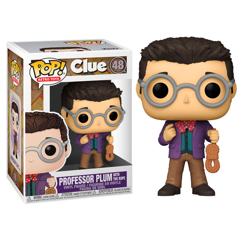 Funko Pop! Clue - Professor Plum With The Rope 48 + Free Protector