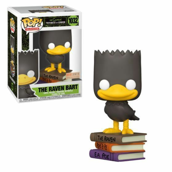 Funko Pop! The Simpsons Treehouse of Horror - The Raven Bart 1032 BoxLunch Exclusive (VAULTED) + Free Protector