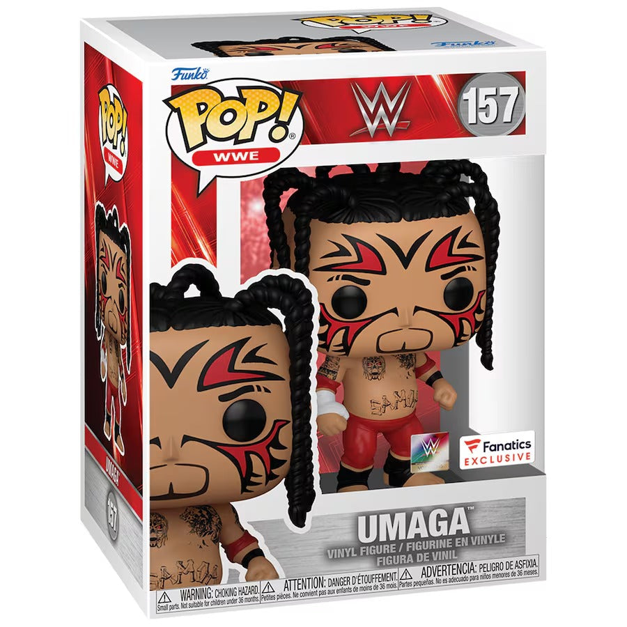 Funko Pop! WWE Umaga 157 Fanatics Exclusive (slight box ware) + Free Protector