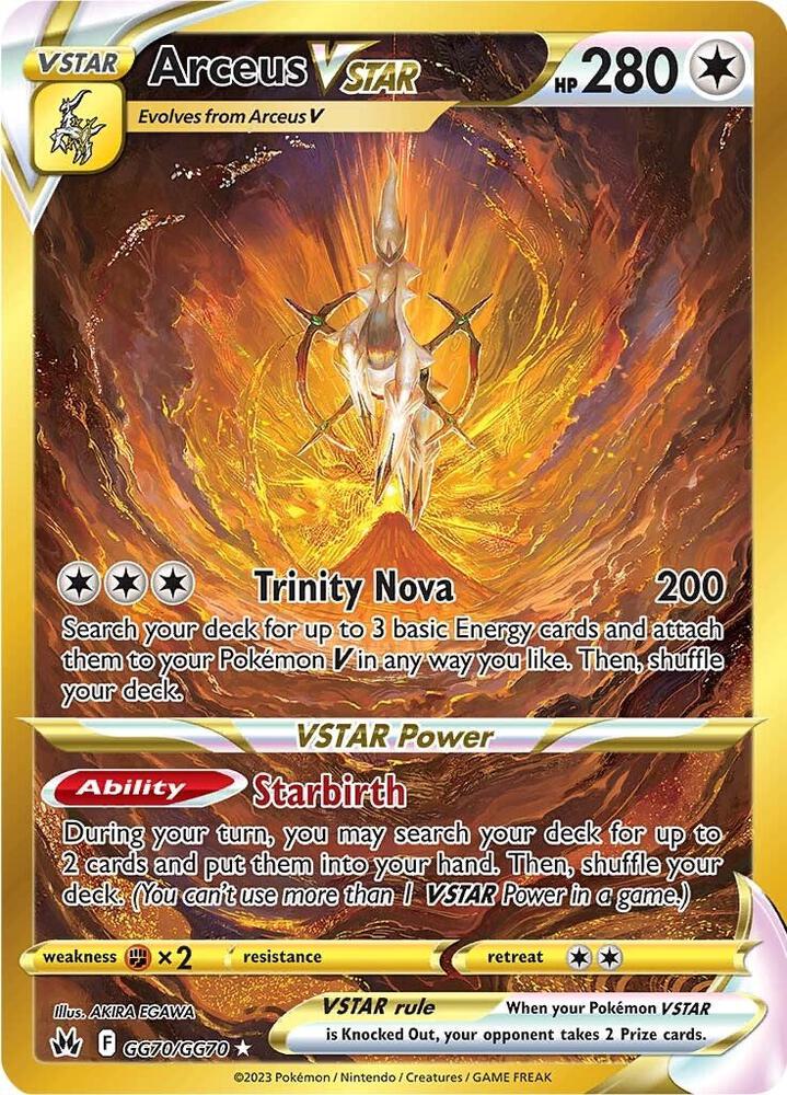 Pokemon TCG! Arceus VSTAR (Secret) - Crown Zenith: Galarian Gallery (CRZ:GG) (NM)