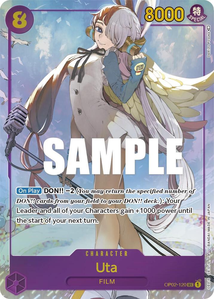 One Piece TCG! Uta (Alternate Art) - Paramount War (OP02)