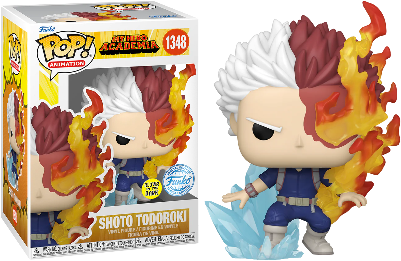 Funko Pop! My Hero Academia - Shoto Todoroki 1348 Glows in the Dark Funko Special Edition + Free Protector