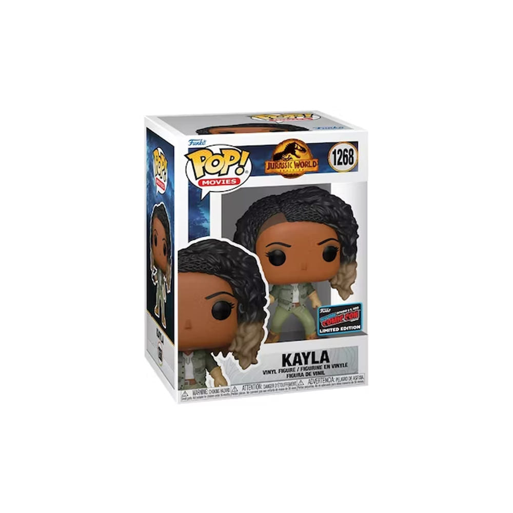 Funko Pop! Jurassic World : Kayla 1268 2022 New York Comic Con Exclusive + Pop Protector