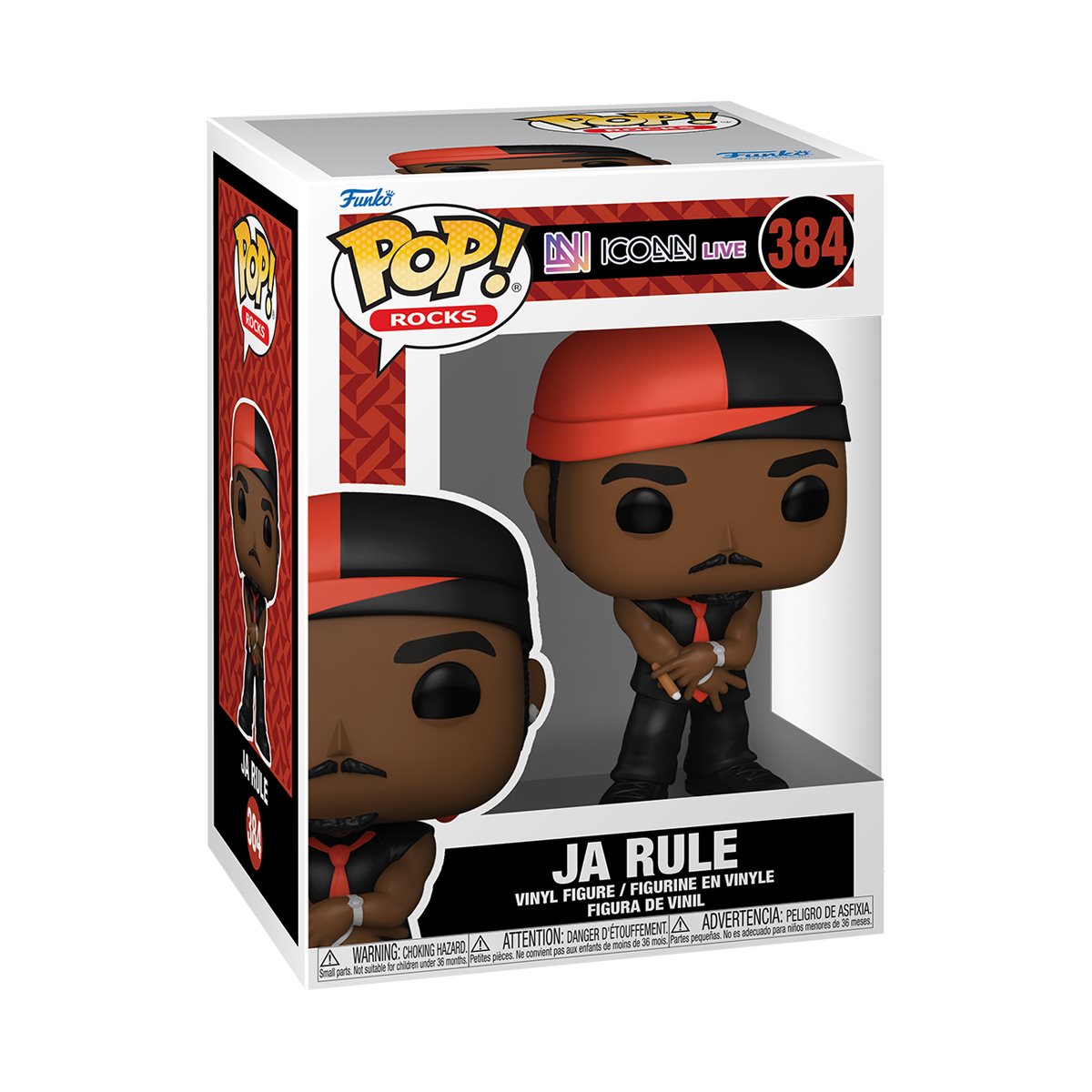 Ja Rule Funko Pop! Vinyl Figure #384 Rocks Iconn Live + PoP Protector