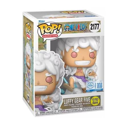 Funko Pop! One Piece - Luffy Gear Five 2177 Glows in the Dark Funko Special Edition Figure + Pop Protector