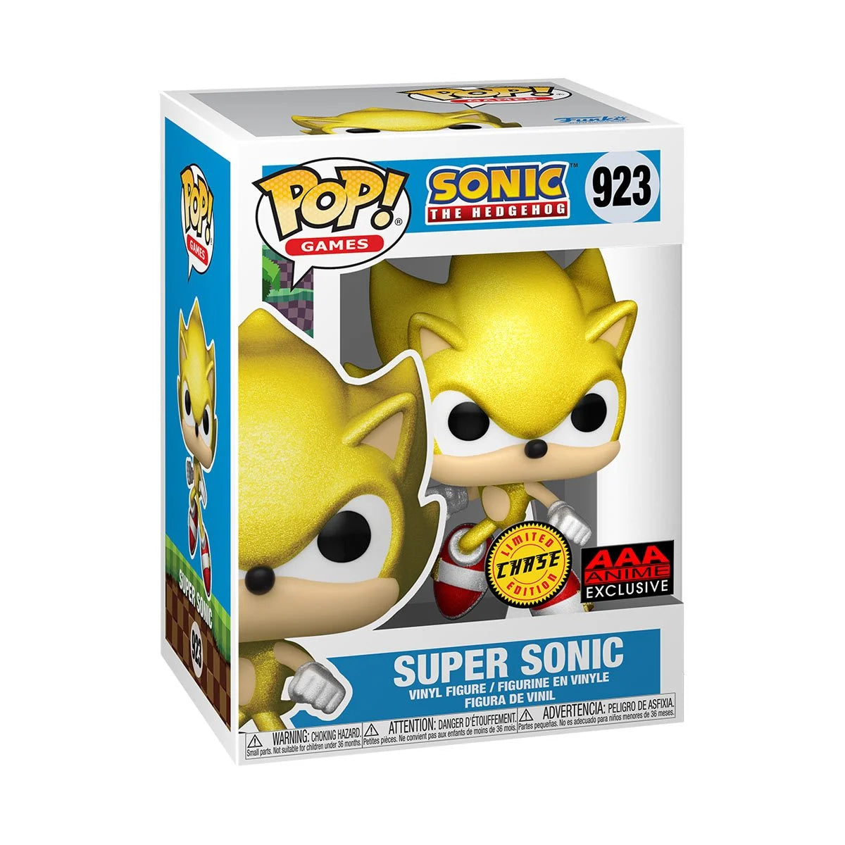 Sonic the Hedgehog Super Sonic Funko Pop! Vinyl Figure #923 - AAA Anime Exclusive CHASE