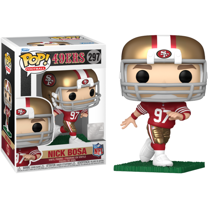 Funko Pop! NFL 49ers : Nick Bosa 297 + Pop Protector