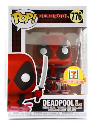 Funko Pop! Deadpool In Cake 776 7-Eleven Exclusive + Pop Protector