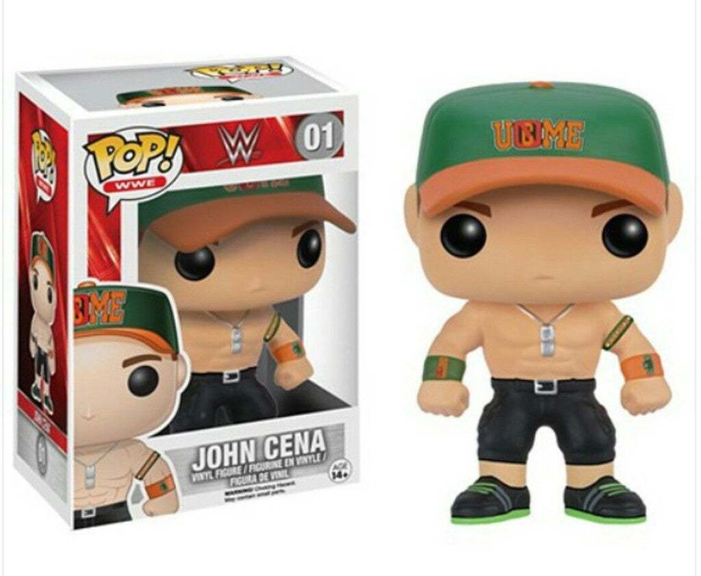 Funko Pop! WWE - John Cena 01 Figure (VAULTED) + Pop Protector