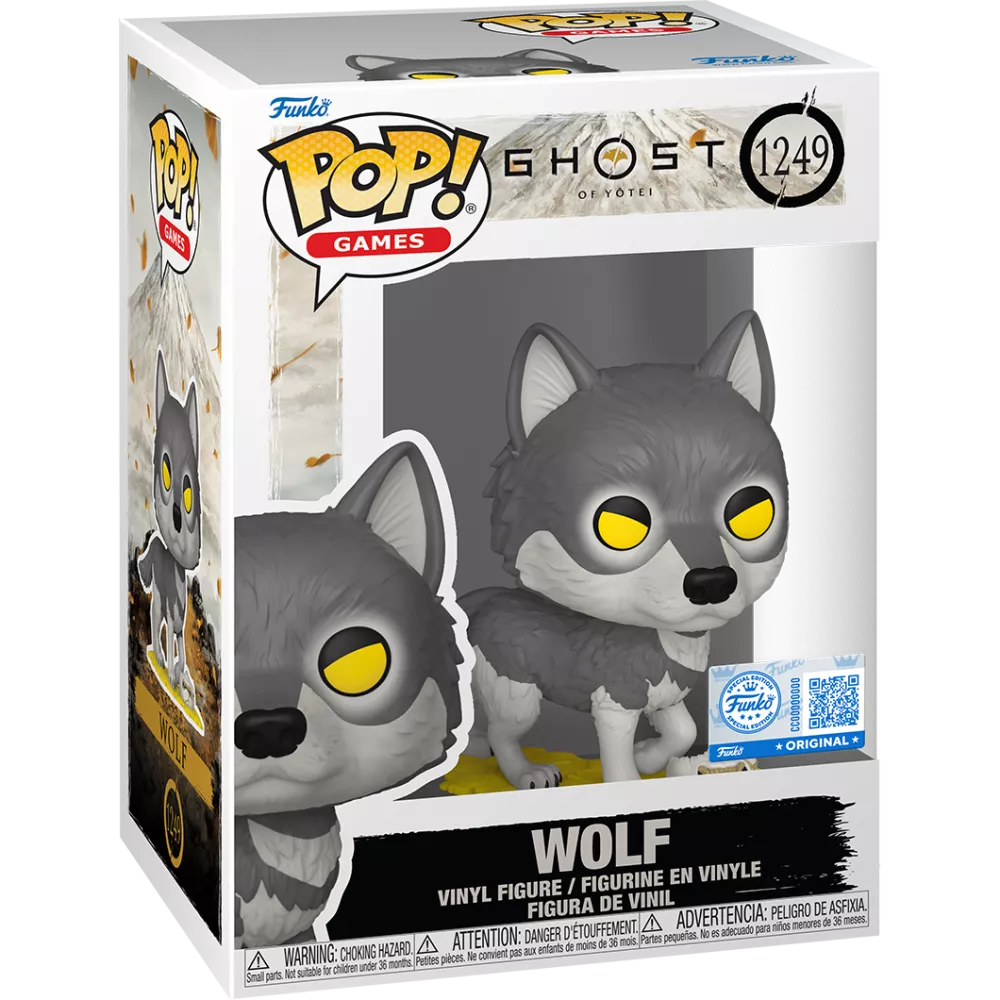 Funko Pop! Ghost of Yōtei - Wolf 1249 Funko Special Edition Figure + Pop Protector