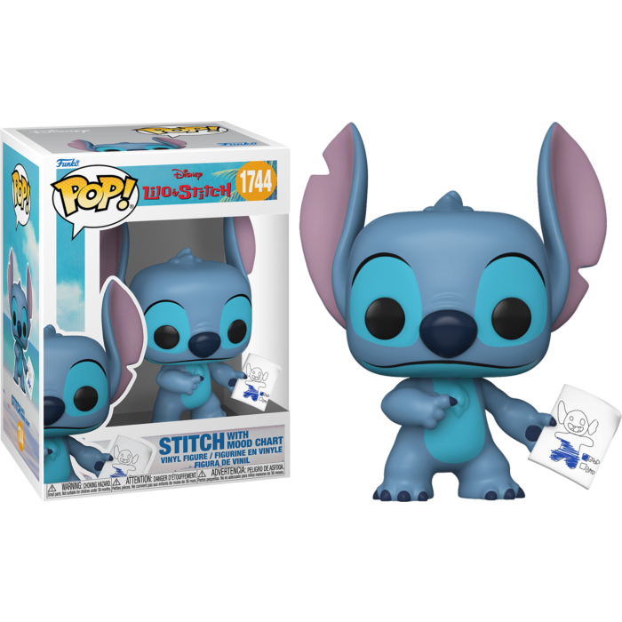 Funko Pop! Disney Lilo & Stitch - Stitch with Mood Chart 1744 Figure + Pop Protector