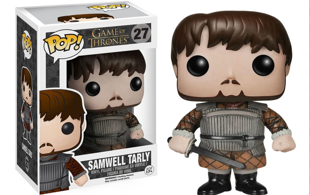 Funko Pop! Game of Thrones Samwell Tarly (Castle Black) 27 + Free Protector (VAULTED) (slight box ware)