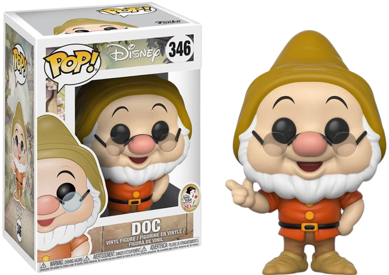 Funko Pop! Disney Snow White and the Seven Dwarfs (80 Years) Doc 346 + Free Protector (VAULTED)