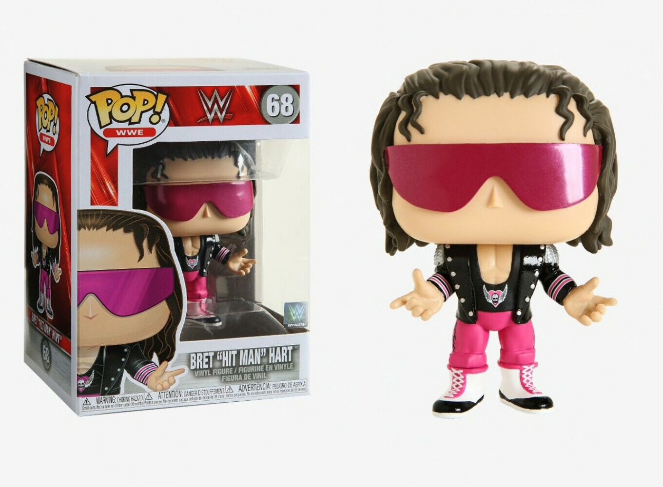 Funko Pop! WWE Bret “Hit Man” Hart 68 + Protector (VAULTED)