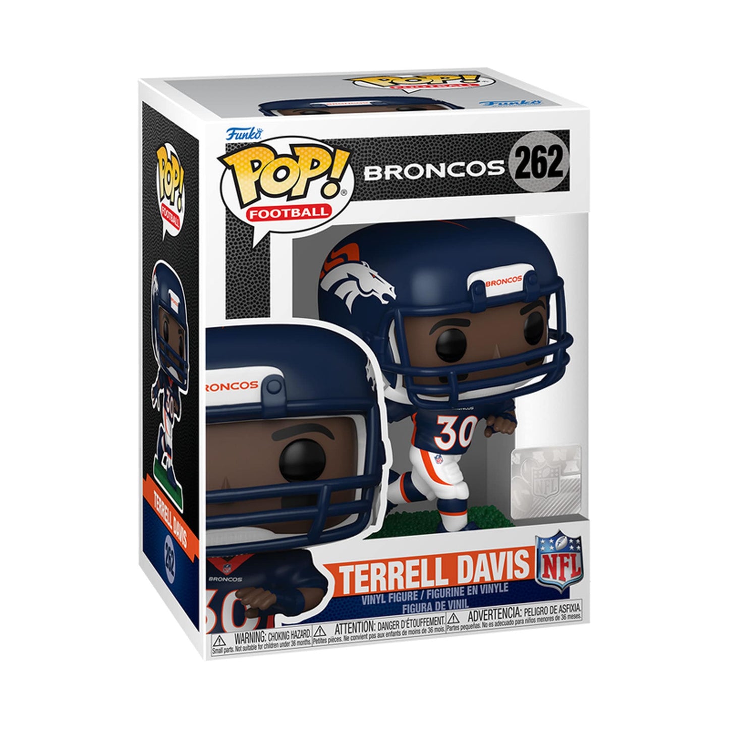 Funko Pop! NFL Broncos Terrell Davis 262 + Pop Protector