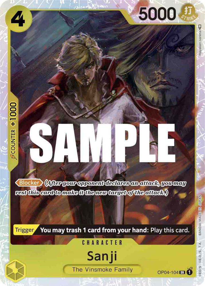 One Piece TCG! Sanji (104) - Kingdoms of Intrigue (OP04-103)