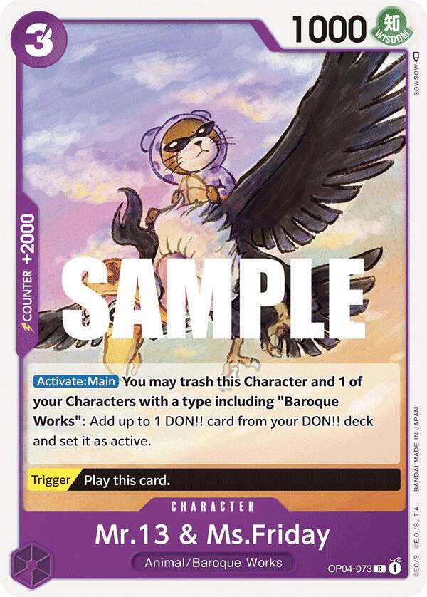One Piece TCG - Mr.13 & Ms.Friday - Kingdoms of Intrigue (OP04)