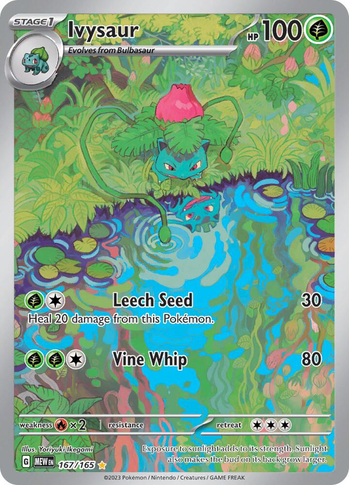 Pokemon TCG! Ivysaur - 167/165 - SV: Scarlet & Violet 151 (MEW)