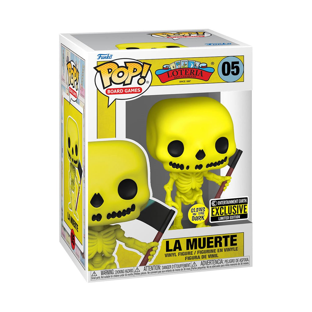 Funko Pop! Loteria Don Clemente : La Muerte 05 Glows in the Dark EE Exclusive + Pop Protector