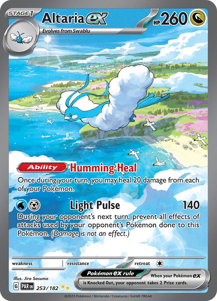 Pokemon TCG! Altaria ex - 253/182 - SV04: Paradox Rift (PAR)
