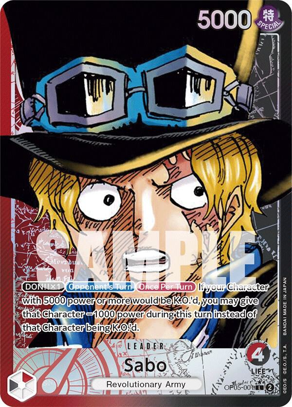 One Piece TCG! Sabo (001) (Alternate Art) - Awakening of the New Era (OP05)