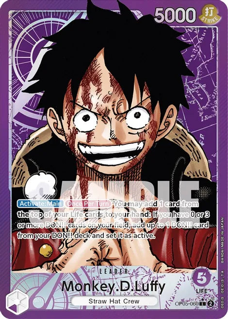 One Piece TCG! Monkey.D.Luffy (060) (Alternate Art) - Awakening of the New Era (OP05)