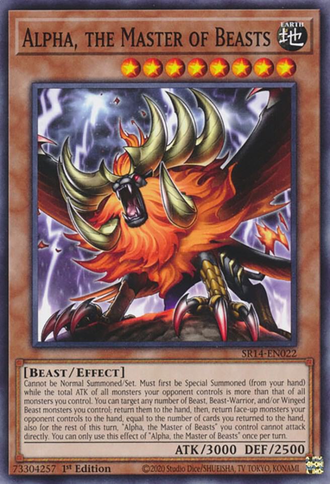Alpha, the Master of Beasts - Structure Deck: Fire Kings (SR14)