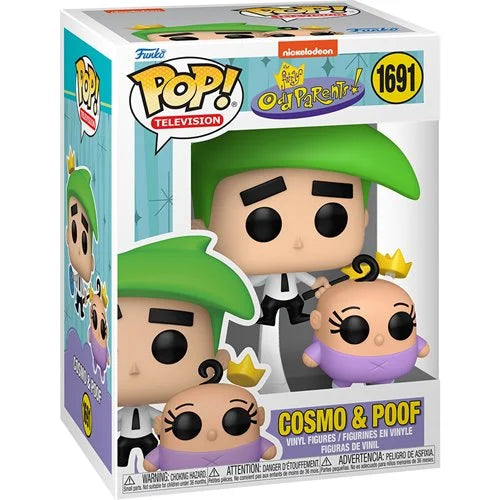 The Fairly OddParents Cosmo & Poof Funko Pop! Vinyl Figure and Buddy #1691 + Protector