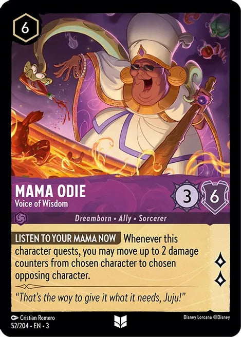 52 Mama Odie - Voice of Wisdom Disney Lorcana Into the Inklands Uncommon TCG CARD