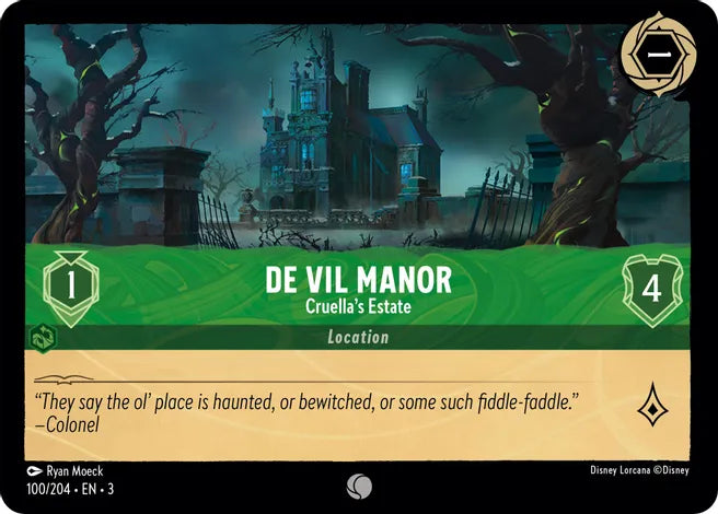 100 De Vil Manor - Cruella's Estate Into the Inklands Common