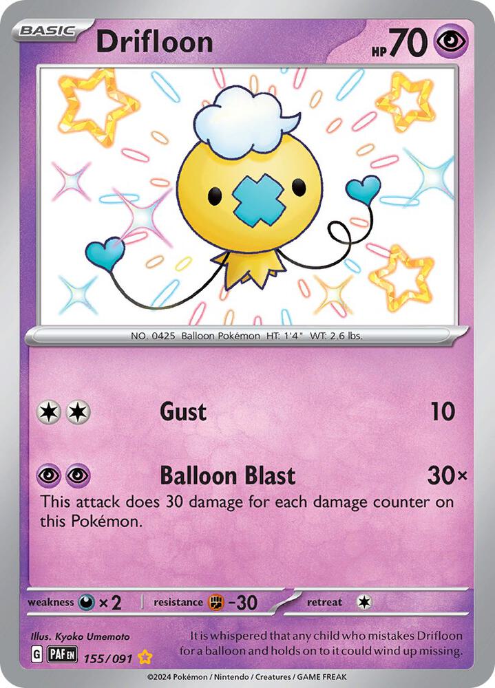 Pokemon TCG! Drifloon - SV: Paldean Fates (PAF)