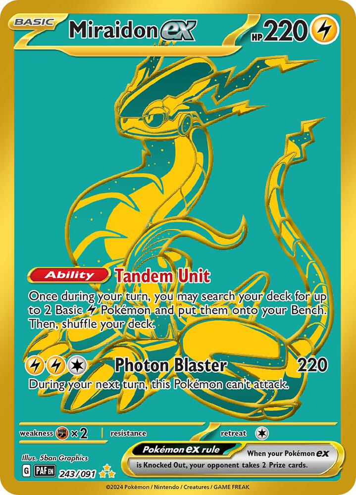 Pokemon TCG! Miraidon ex - SV: Paldean Fates (PAF)