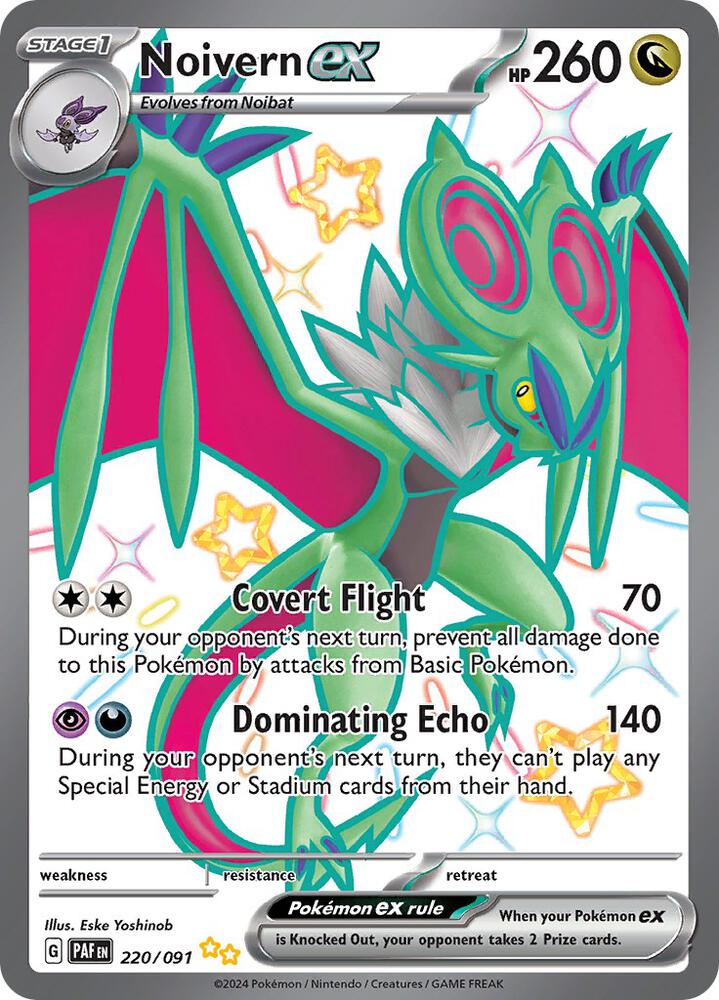 Pokemon TCG! Noivern ex - 220/091 - SV: Paldean Fates (PAF)