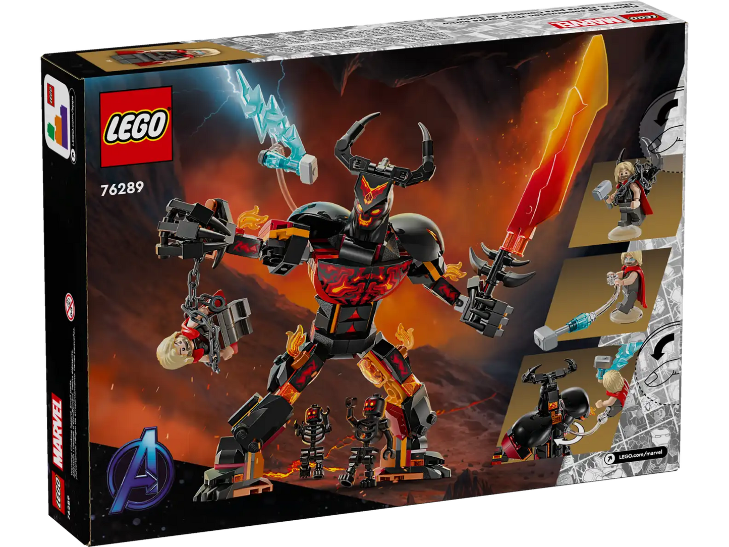 Marvel Studios The Infinity Saga - Thor vs. Surtur Construction Figure 76289 Official LEGO Set