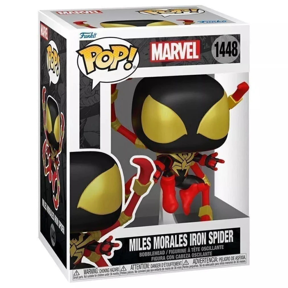 Funko Pop! Marvel Miles Morales Iron Spider 1448 + Pop Protector