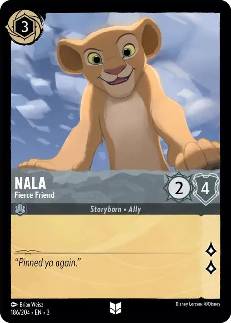 186 Nala - Fierce Friend Disney Lorcana Into the Inklands Uncommon