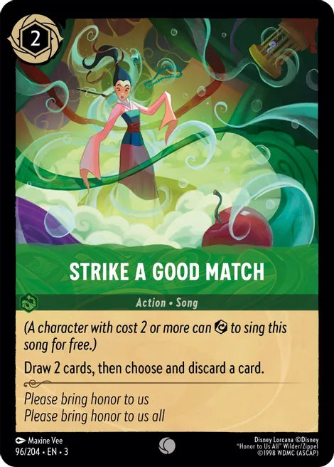 96 Strike a Good Match Disney Lorcana Into the Inklands Common
